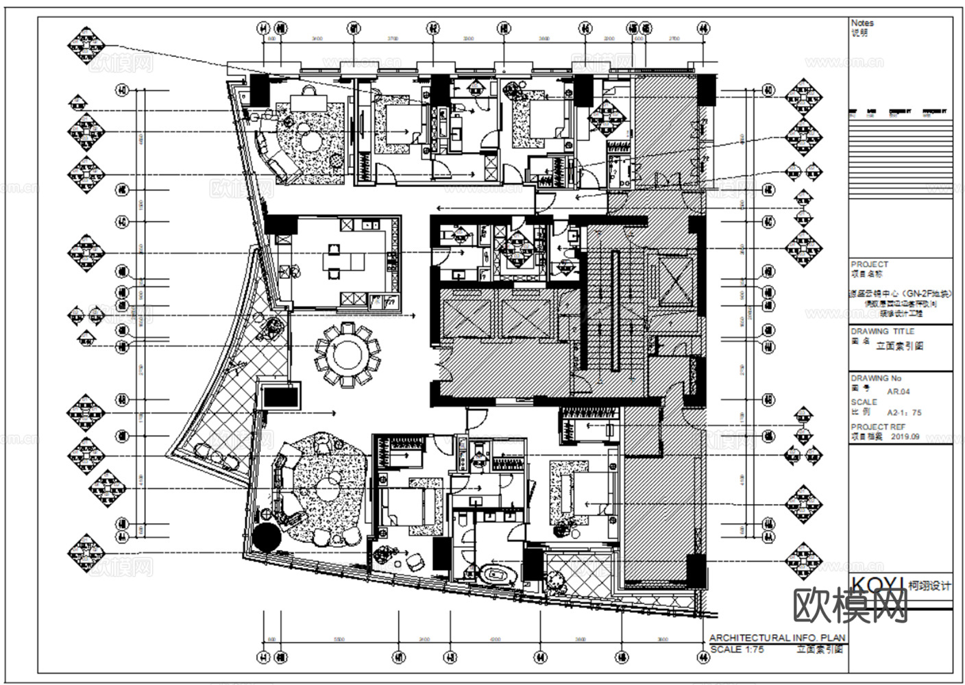 大平层 家装豪宅 大户型 景观房 超大户型 样板间 家装图纸cad施工图