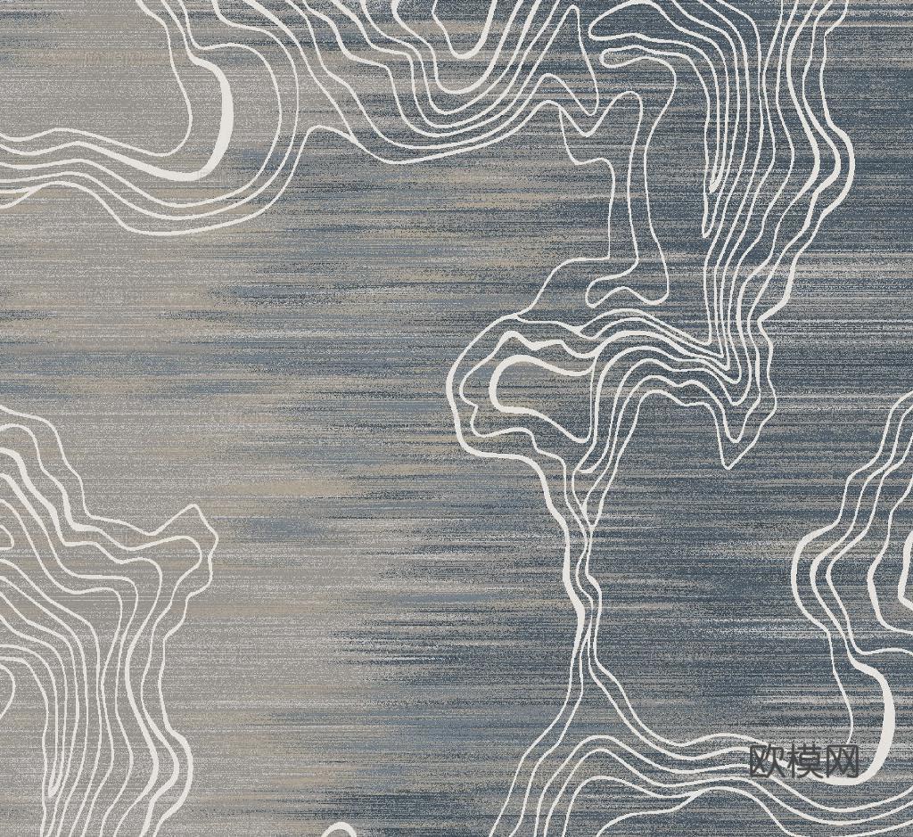 新中式云纹地毯