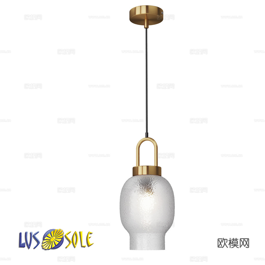 OM 吊灯 Lussole Laredo LSP-88433d模型下载