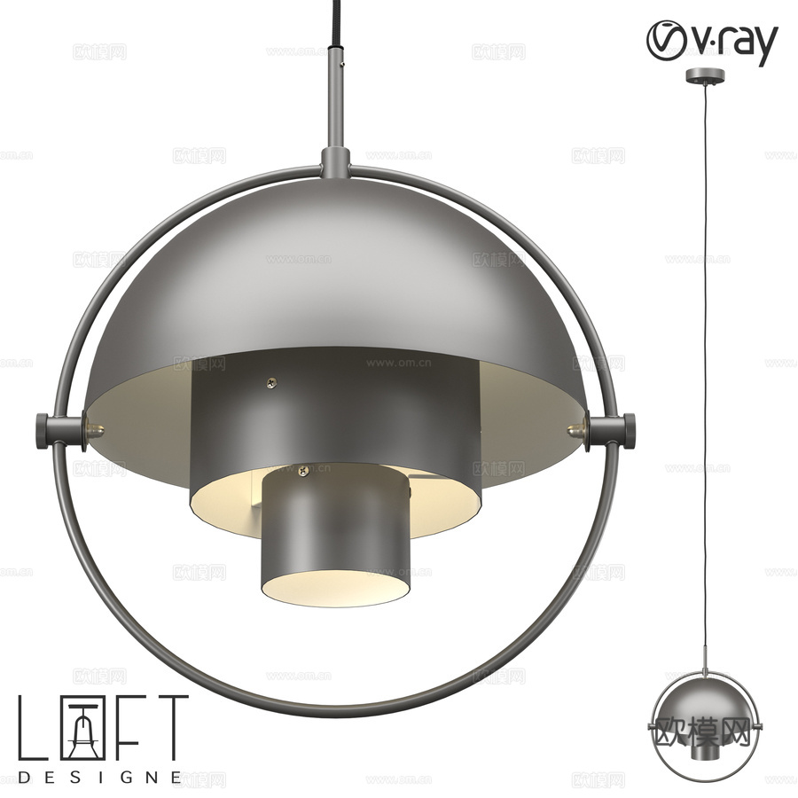LoftDesigne 4785款吊灯3d模型下载