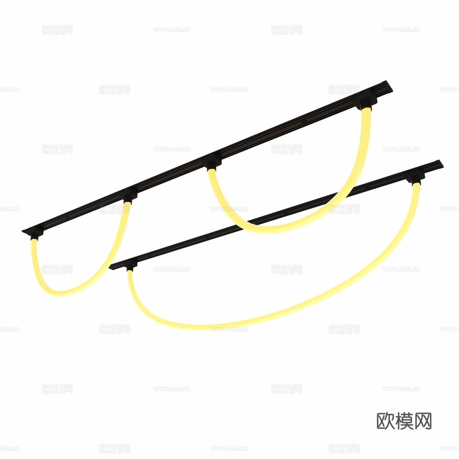 超薄轨道灯ZeepDeep平面灯，可调节3d模型下载