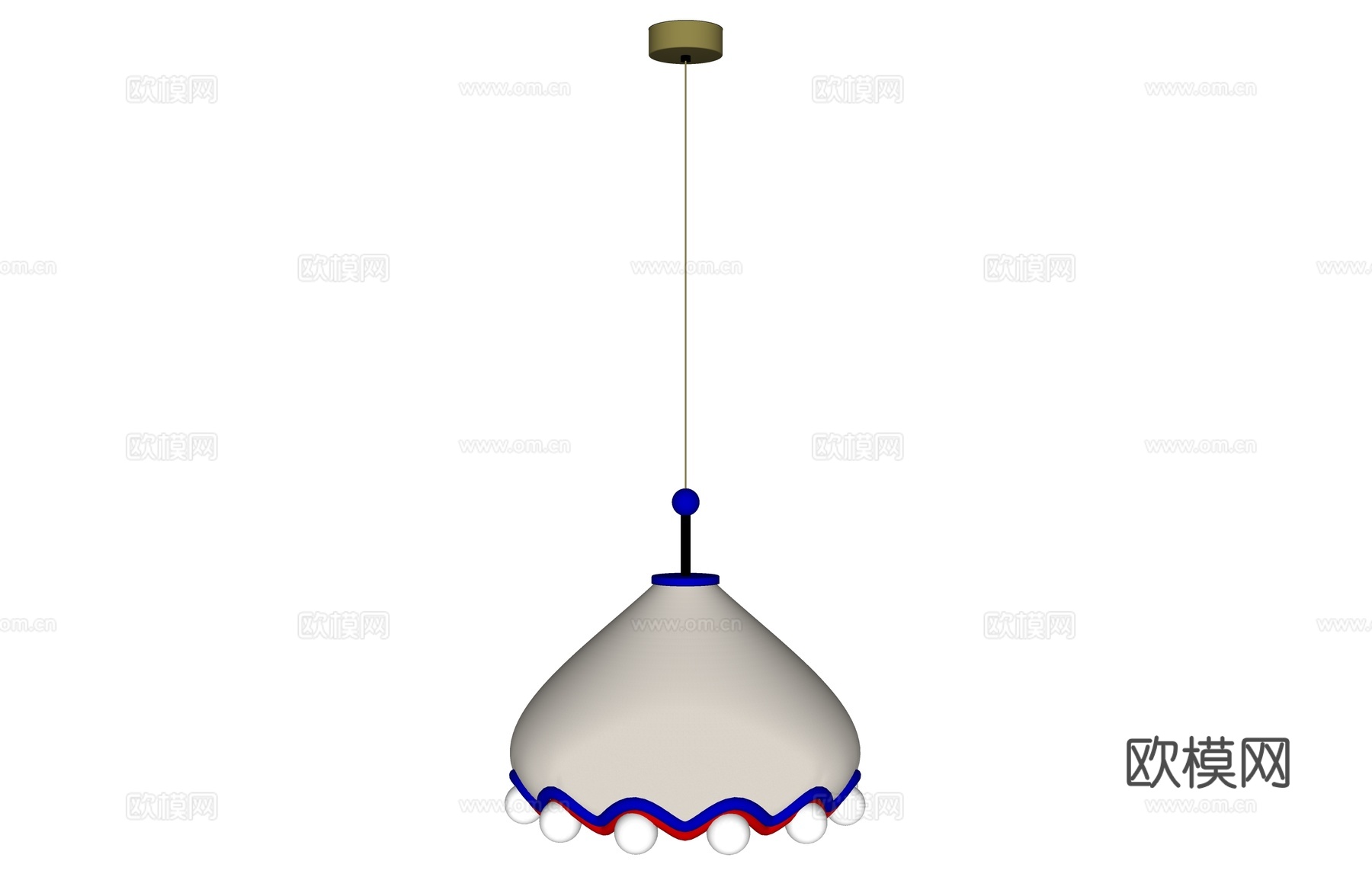 多巴胺吊灯su模型