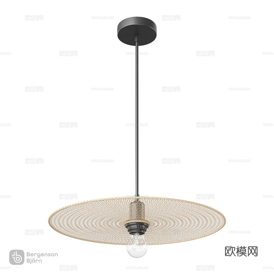 OM_吊灯 Vinger, 米色, Bergenson Bj3d模型下载