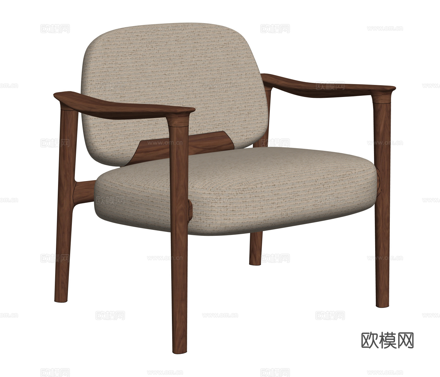 现代休闲椅 扶手椅 餐椅 单椅su模型
