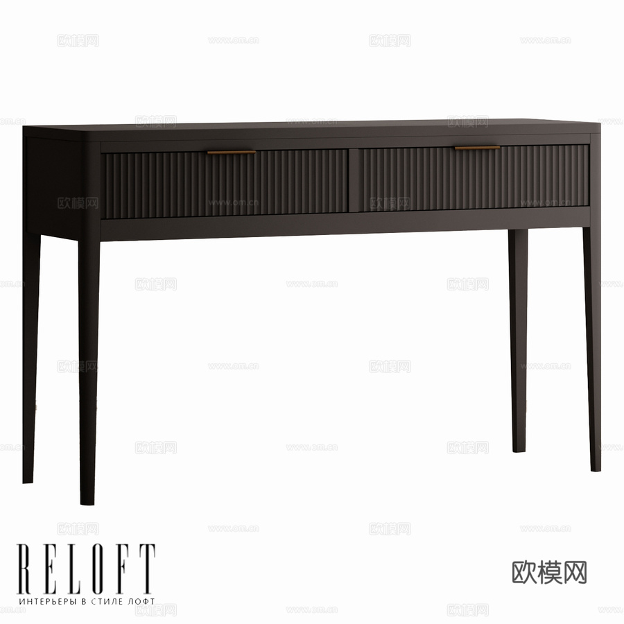 带2个Libro抽屉的边桌3d模型下载