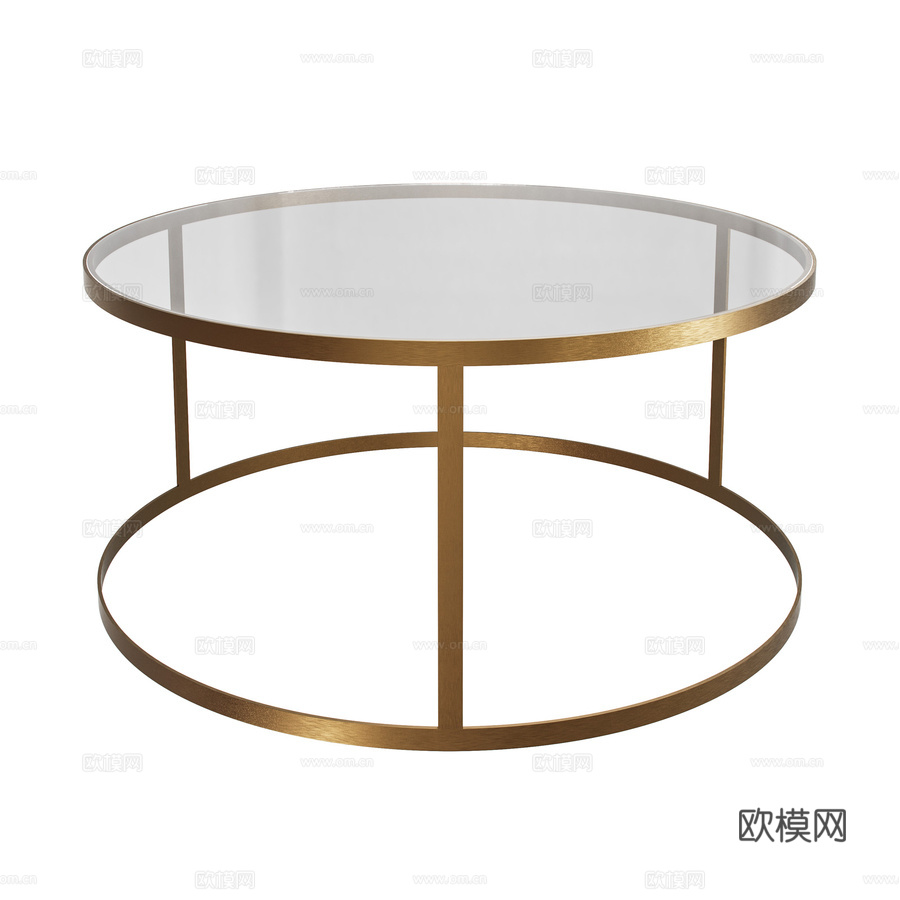 圆形咖啡桌3d模型下载