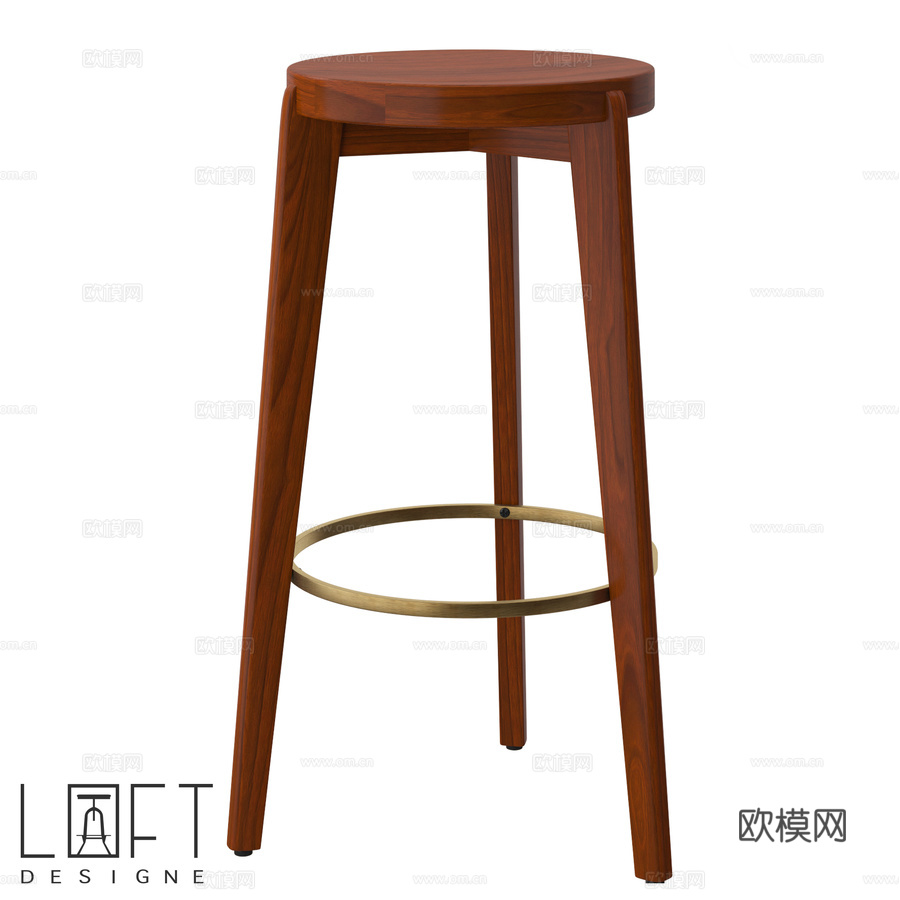 吧凳 LoftDesigne 37027 型号3d模型下载
