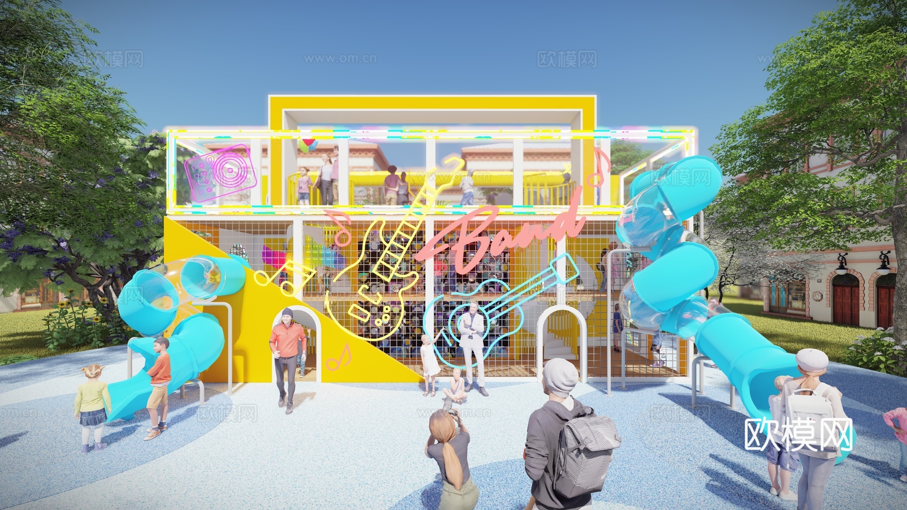 炫彩收音机3d模型下载（渲染图2）