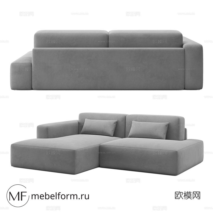 OM LOFT_MODERN 带脚凳与yhom3d模型下载