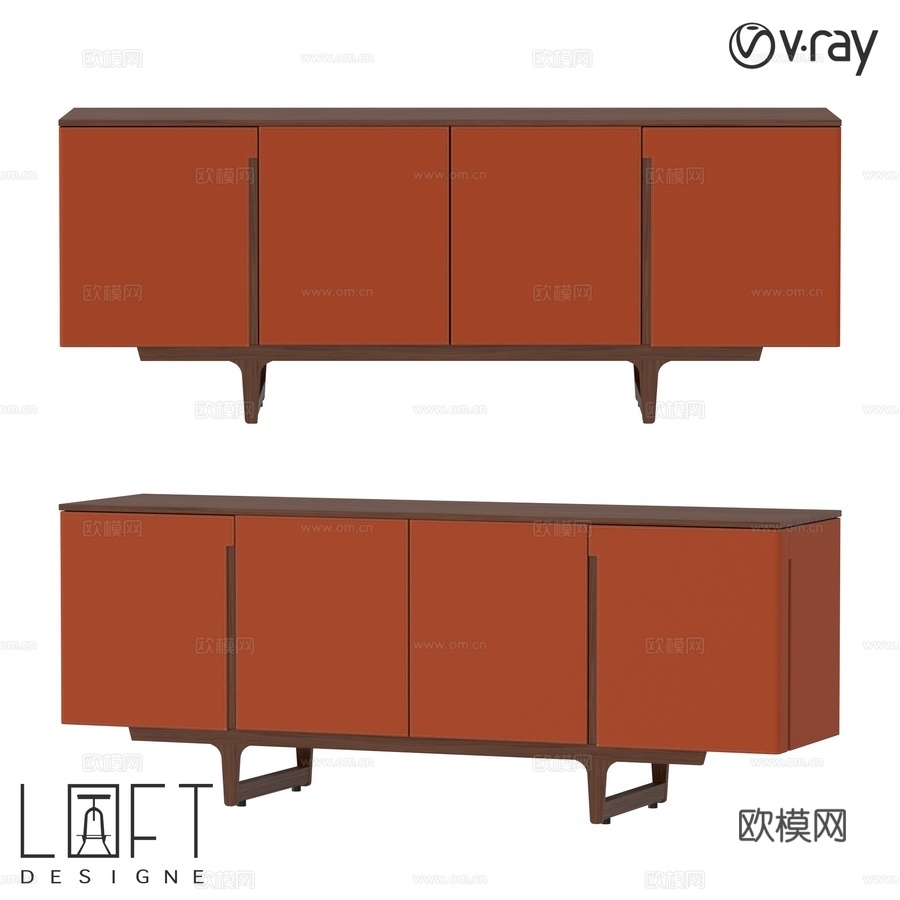 LoftDesigne 81702 型号抽屉柜3d模型下载