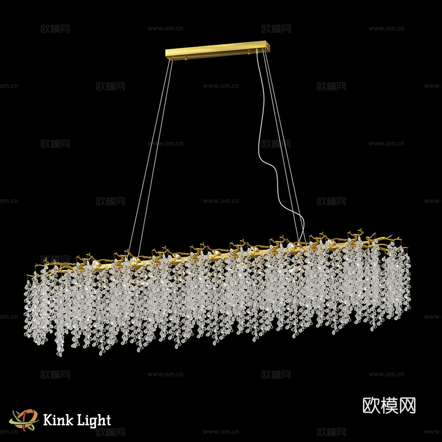 水晶吊灯 金色 07879-150.33 OM3d模型下载