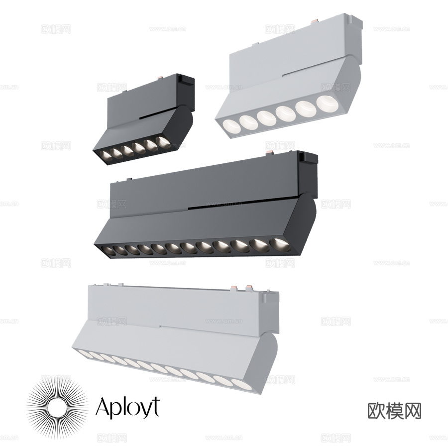 轨道灯 APL.01043d模型下载