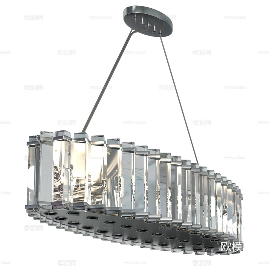 基克勒水晶吊灯 KL-CRYSTAL-SKYE-ISLE3d模型下载