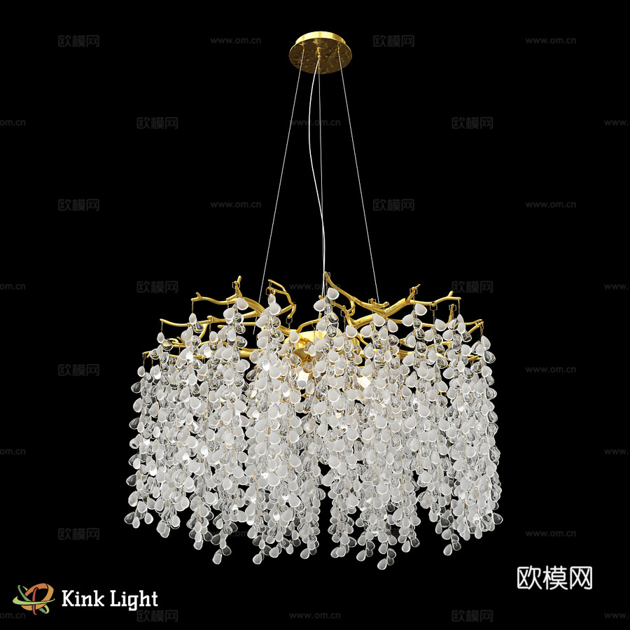 吊灯 金色 07879-46.33 OM3d模型下载