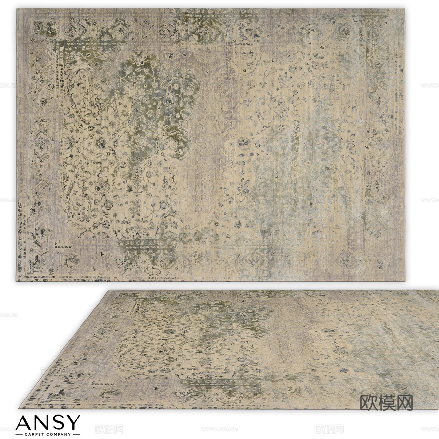 安西地毯（编号2010）3d模型下载