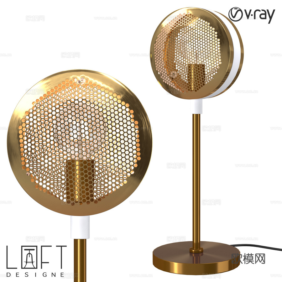 LoftDesigne 1366款台灯3d模型下载