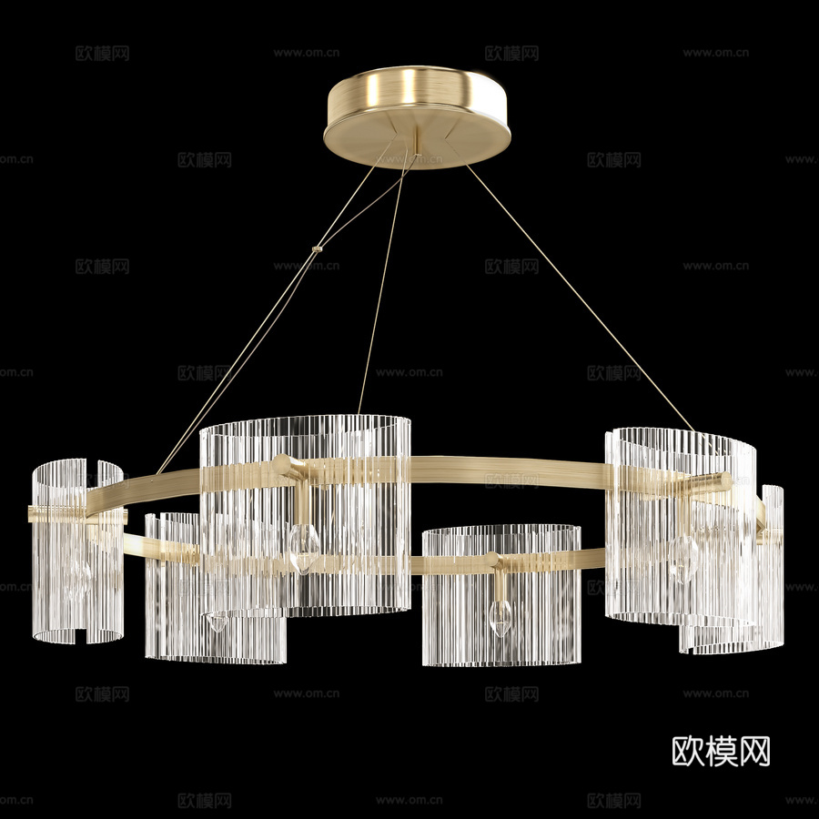 OM水晶豪华枝形吊灯ENCANTO SP63d模型下载