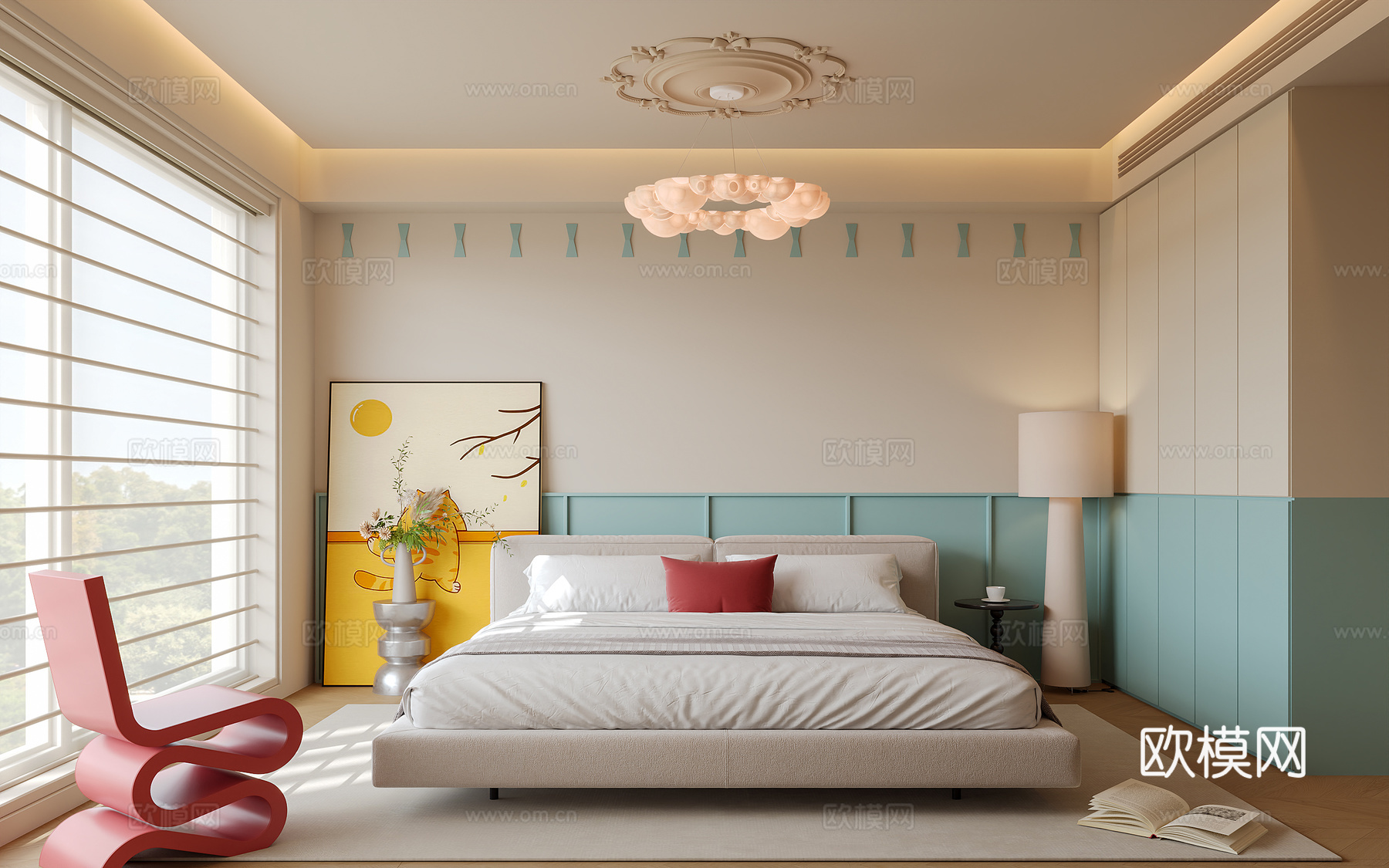 多巴胺卧室su模型