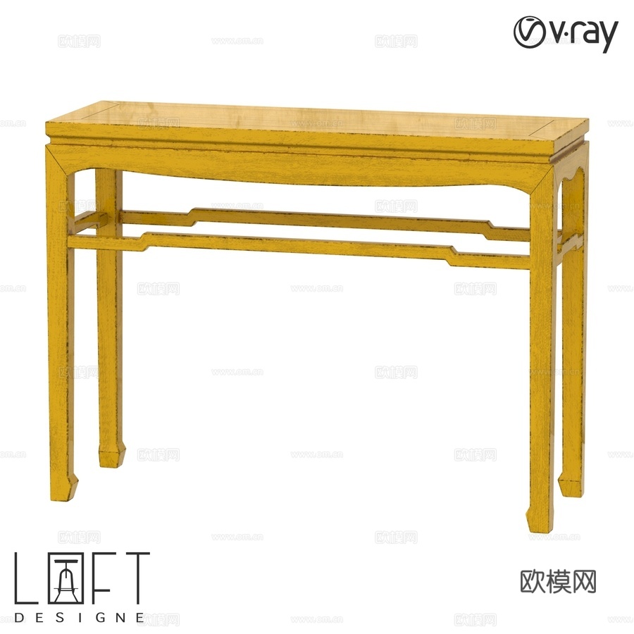 Console LoftDesigne 80473 型号3d模型下载