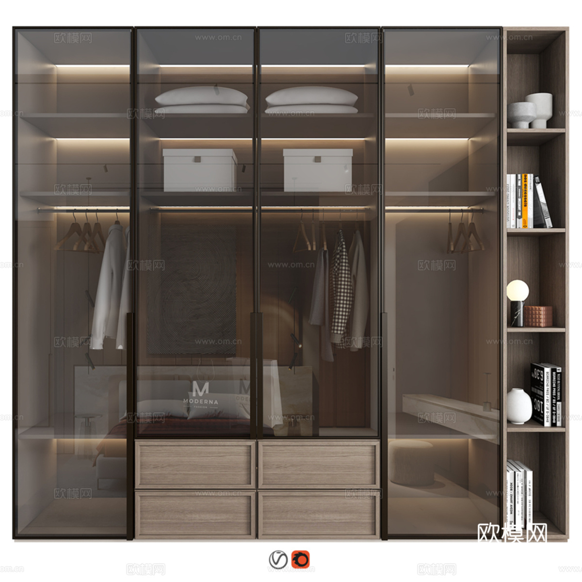 家具组合 1753d模型下载