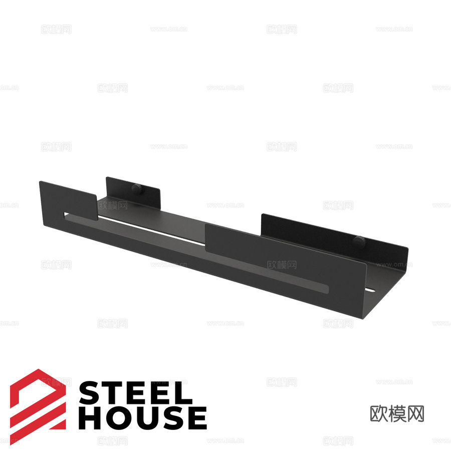 浴室用OM极简钢架层架3d模型下载