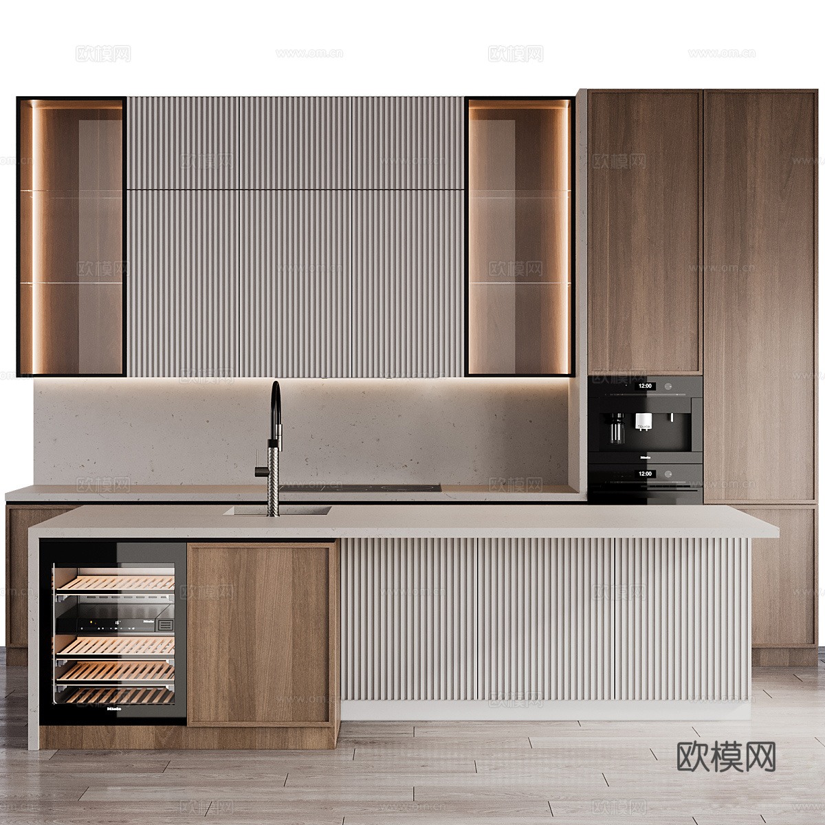 厨房3d模型下载