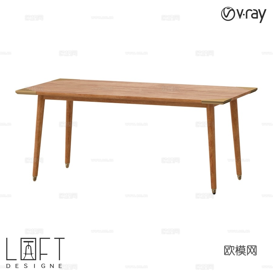 LoftDesigne 6707 款台灯3d模型3d模型下载