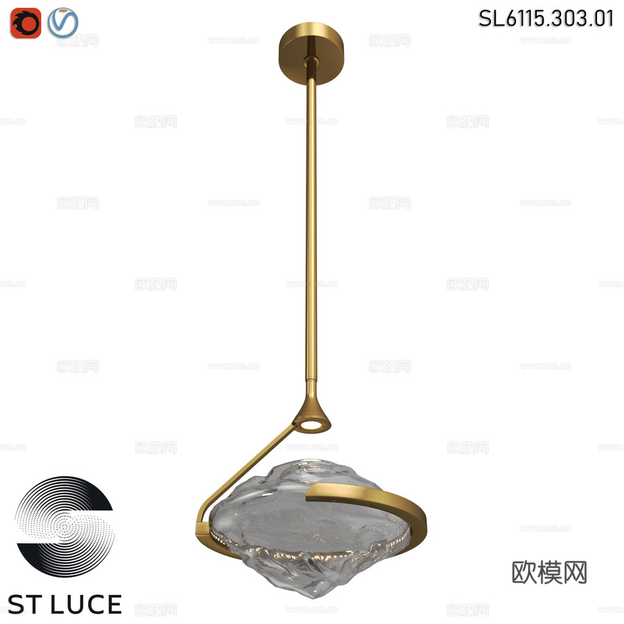SL6115.303.01 吊灯 ST-Luce OM3d模型下载
