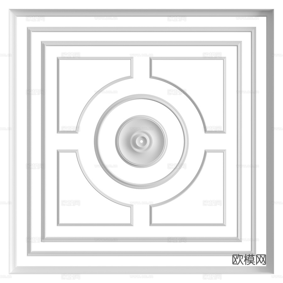 天花板构图第39号3d模型下载