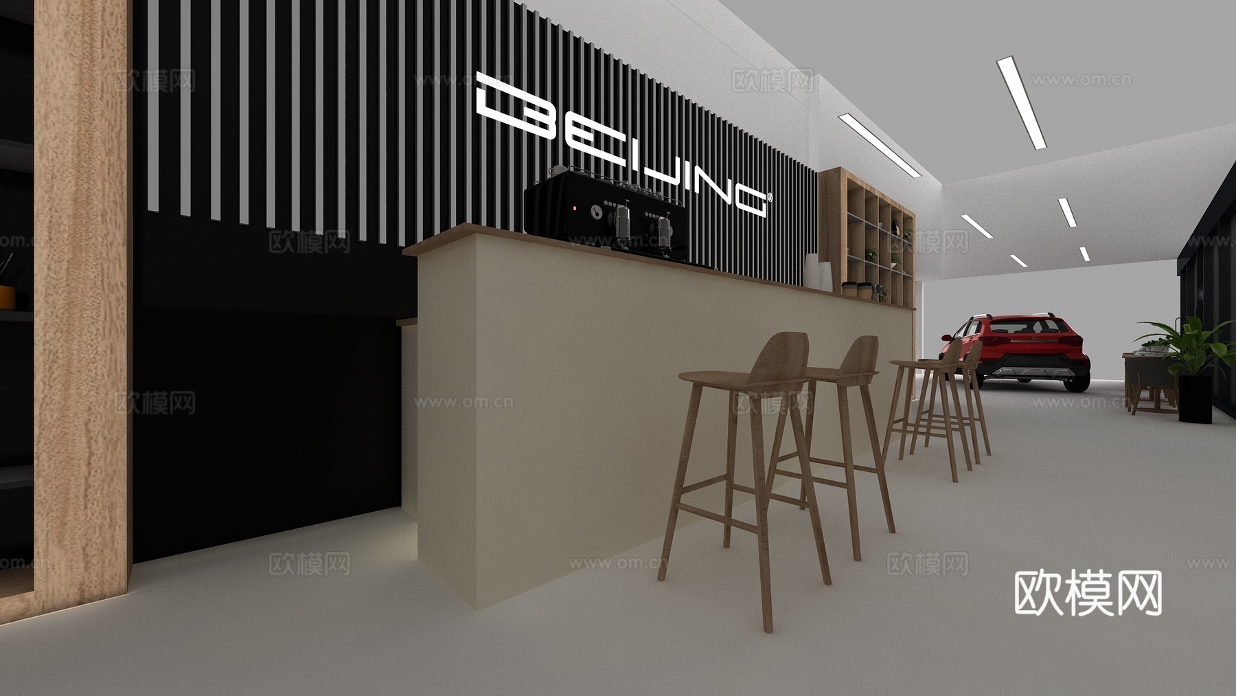 车展展览展示3d模型下载（渲染图4）