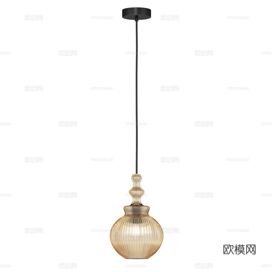 OM Indigo Ideale 11011 单灯头琥珀色款3d模型下载