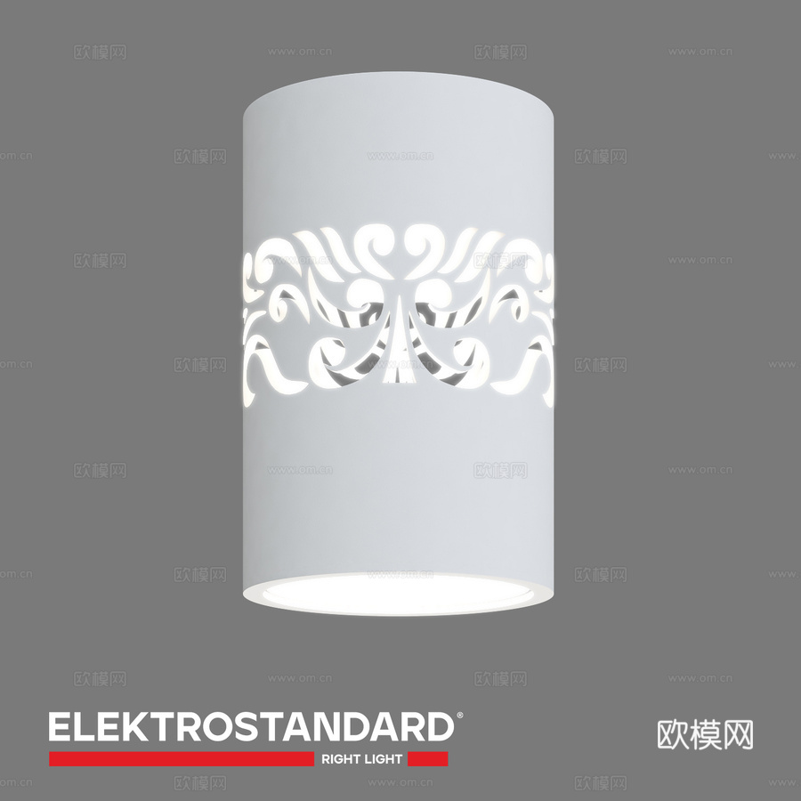 OM 带背光LED吸顶灯 Elektrostandard E3d模型下载
