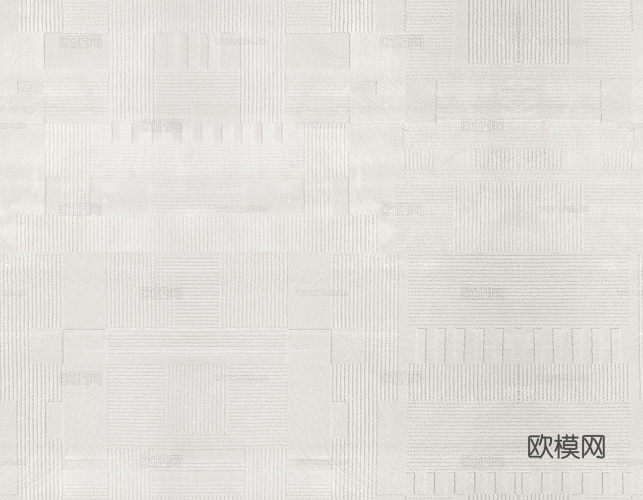 无缝米白毛绒地毯