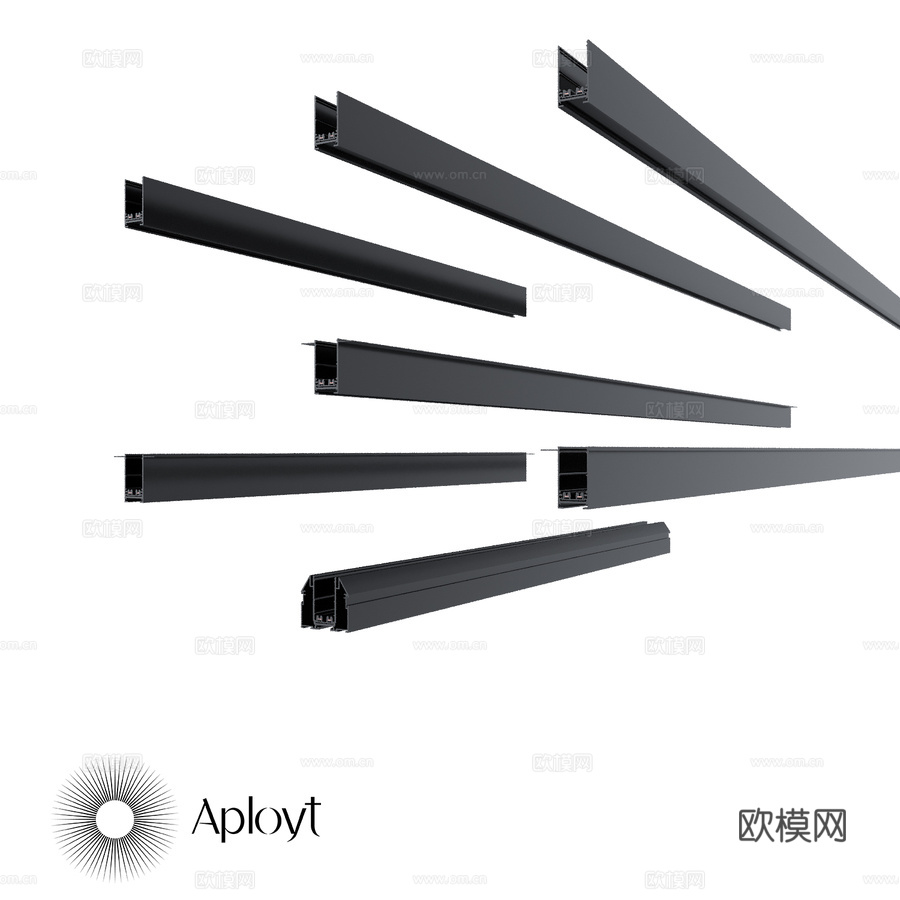 轨道母线 磁性轨道 2203d模型下载
