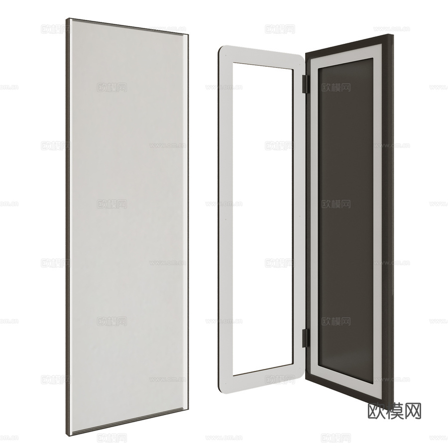 带照明的镜子casement3d模型下载
