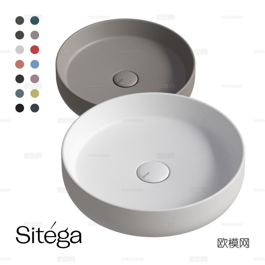 圆形洗手盆 Verma 4203d模型下载