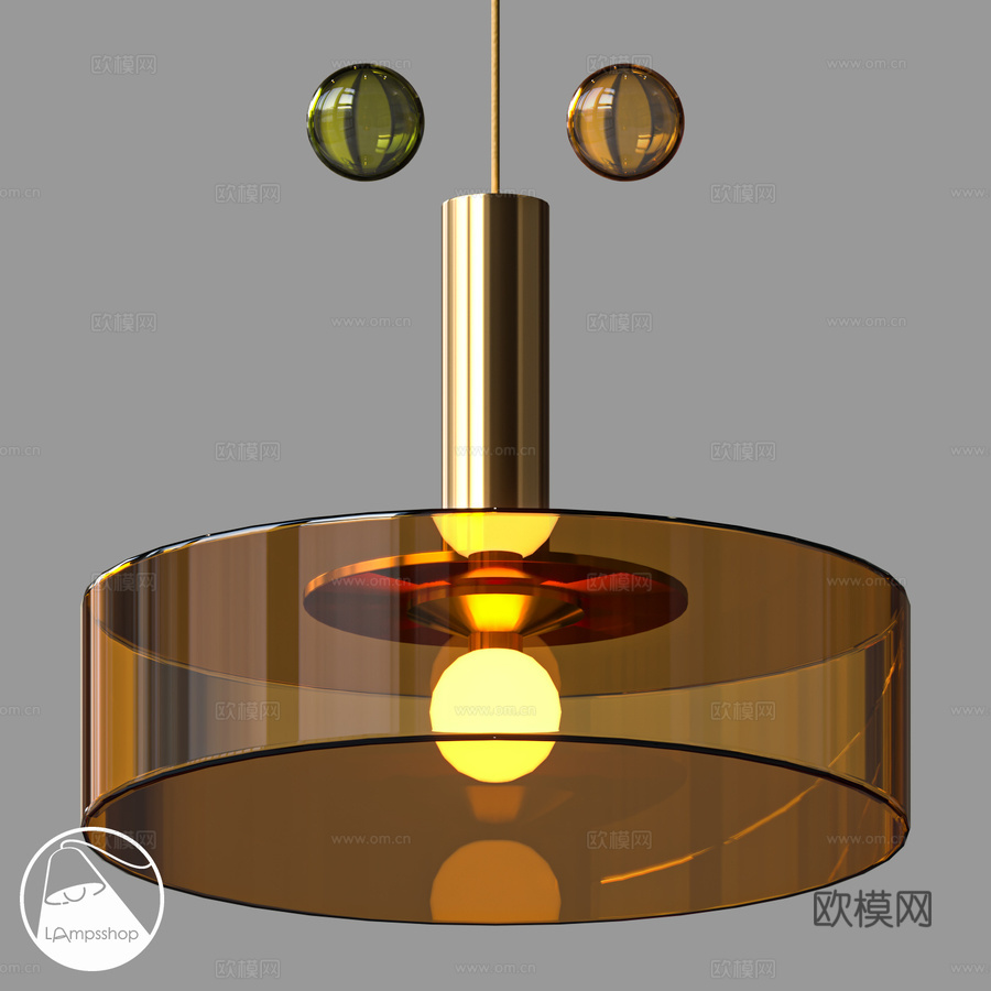 LampsShop.ru PDL2556 吊灯 Oldgla3d模型下载