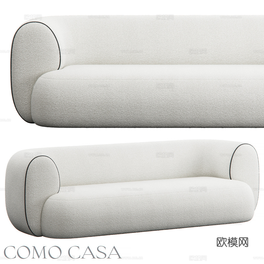 Como Casa Monopoli沙发3d模型下载