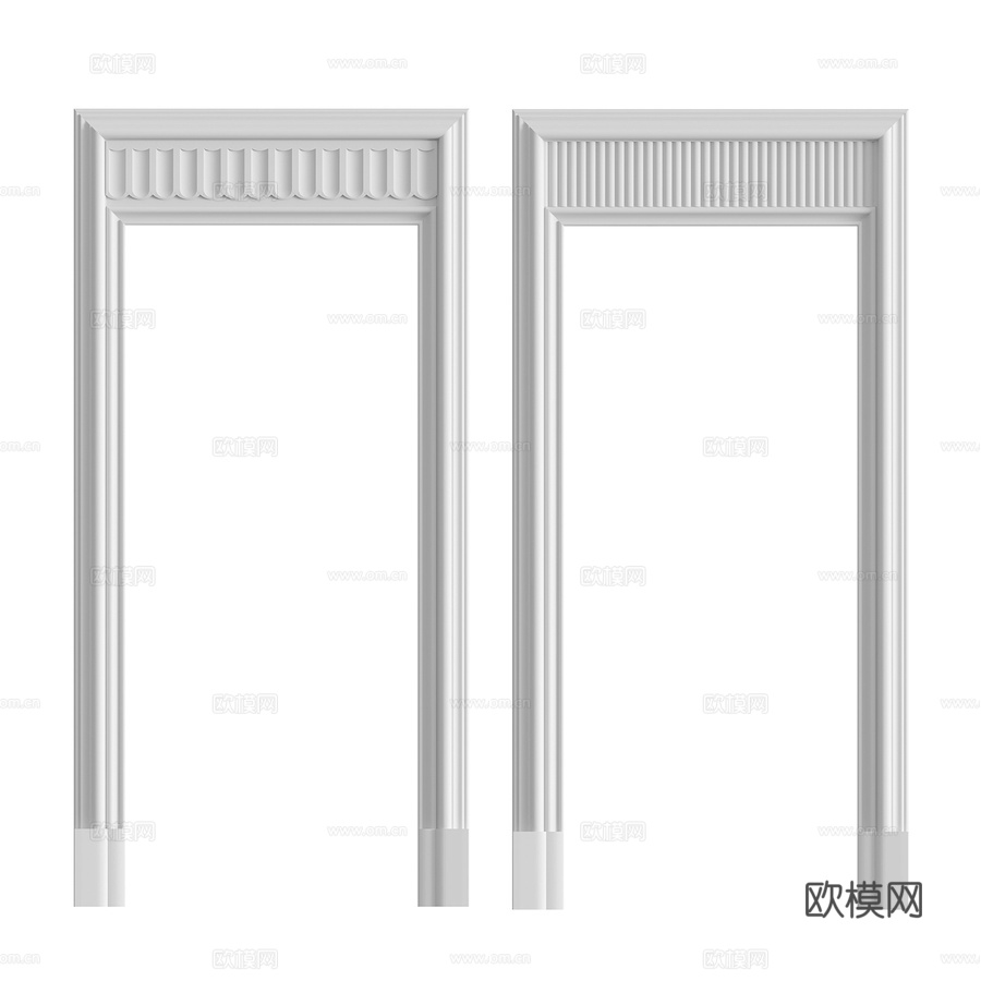 开口第6号与第7号3d模型下载