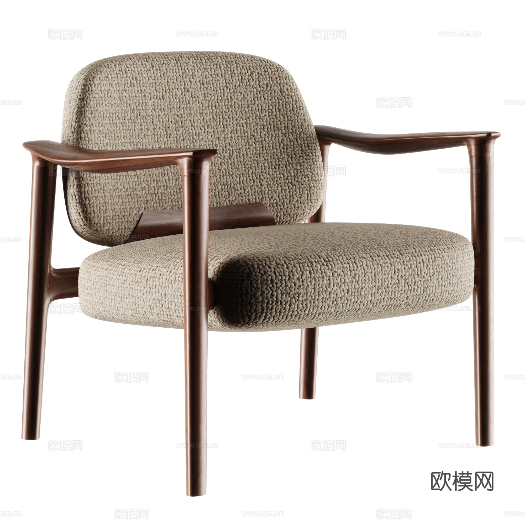 现代休闲椅 扶手椅 餐椅 单椅su模型