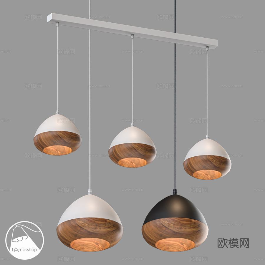 LampsShop.ru PDL2495 吊灯 Unemo3d模型下载