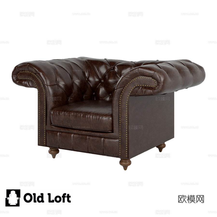 OM Chair 蒸汽朋克风装饰康乃馨3d模型下载