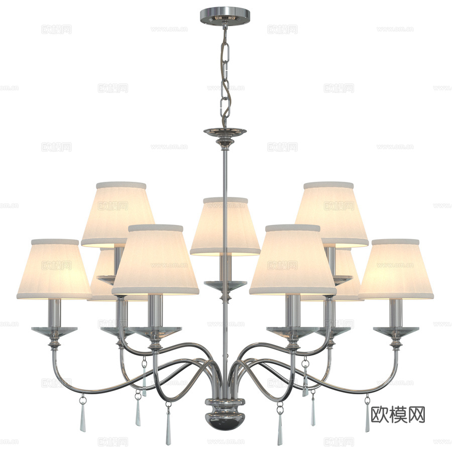 Elstead Lighting FP9-POL-NICKE3d模型下载