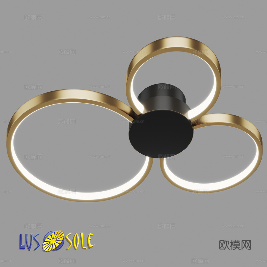 OM 天花板吊灯 Lussole LSP-71123d模型下载