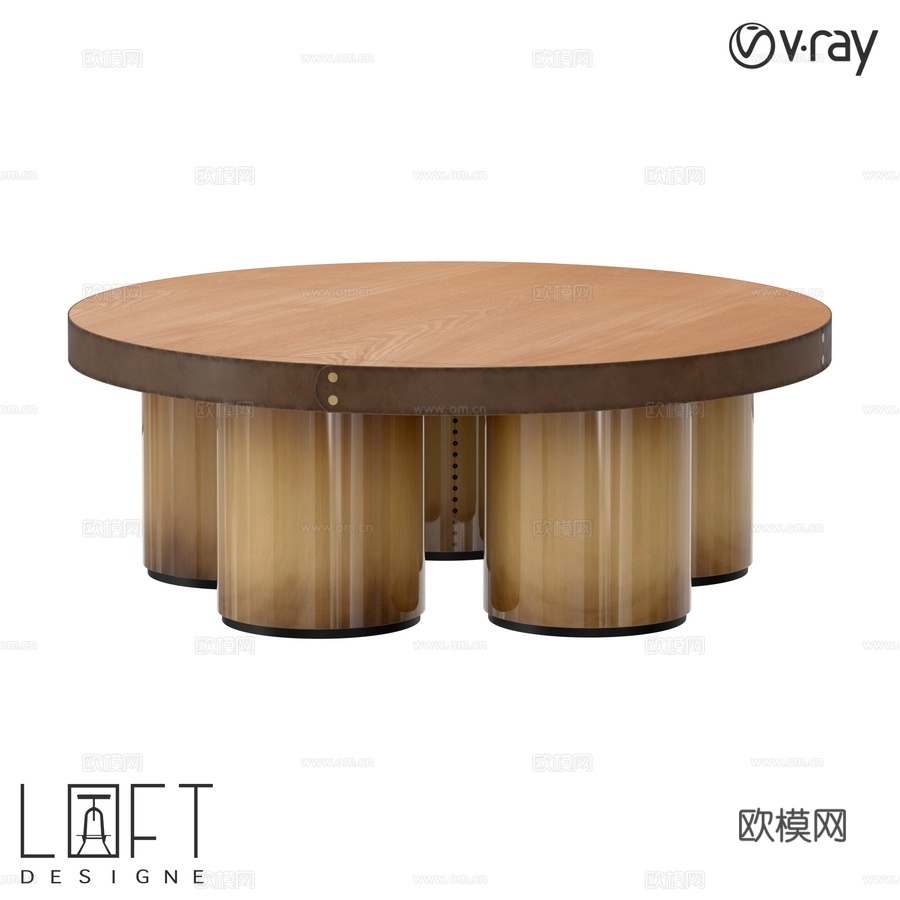 咖啡桌 LoftDesigne 6705 型号3d模型下载