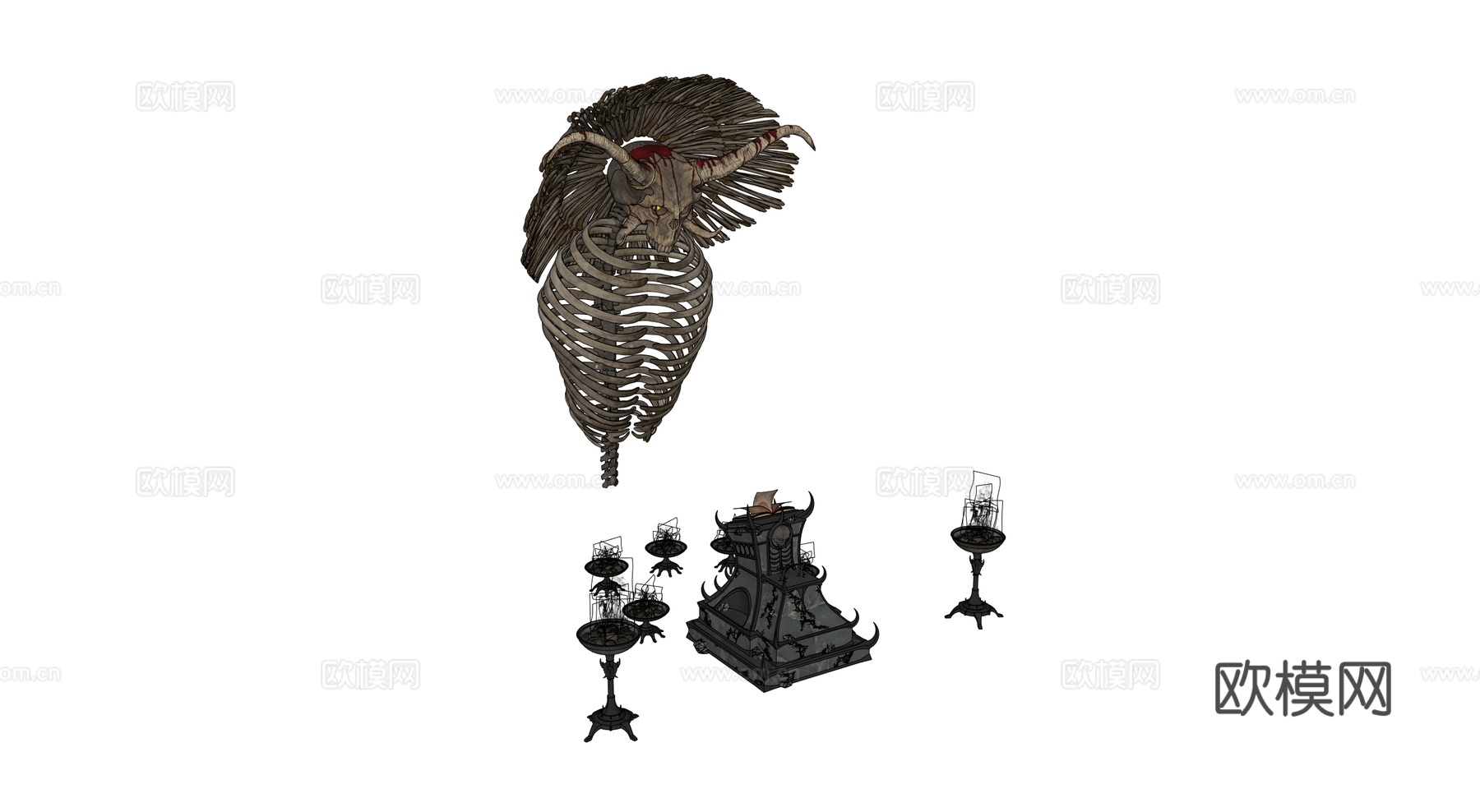 祭坛 欧式祭坛 复古祭坛 中世纪祭坛su模型