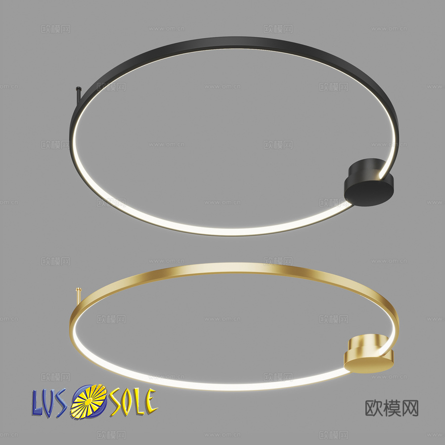 OM天花板吊灯Lussole LSP-7110, LSP-73d模型下载