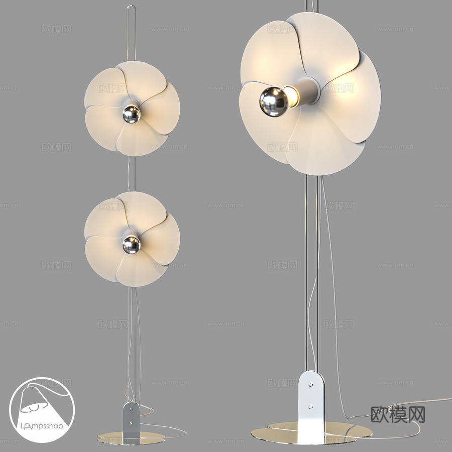 LampsShop.ru T6161 落地灯 微风3d模型下载