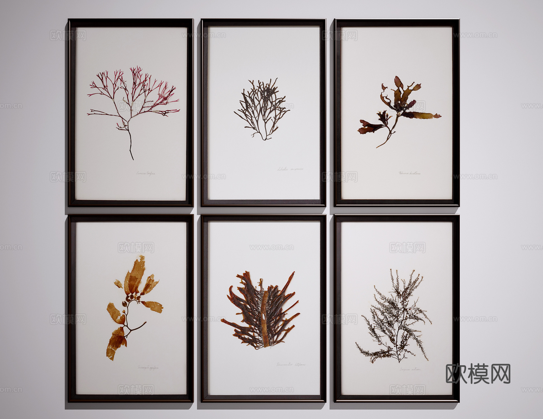 现代挂画3d模型下载（渲染图2）