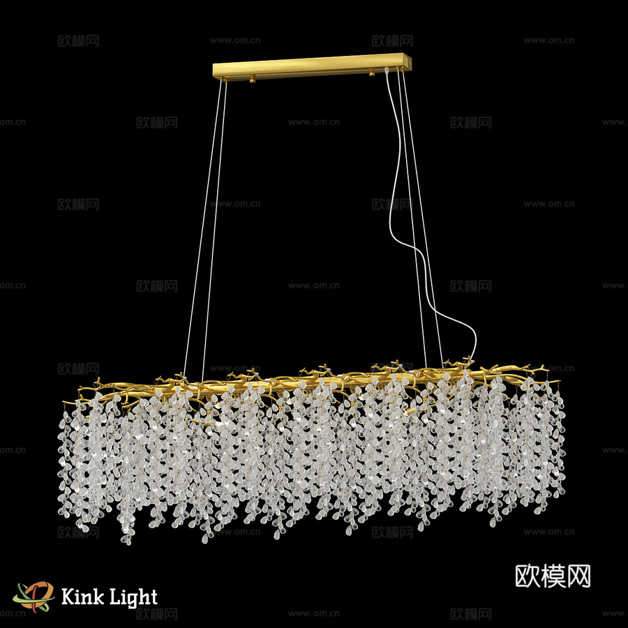 金色吊灯 07879-100.33 OM3d模型下载